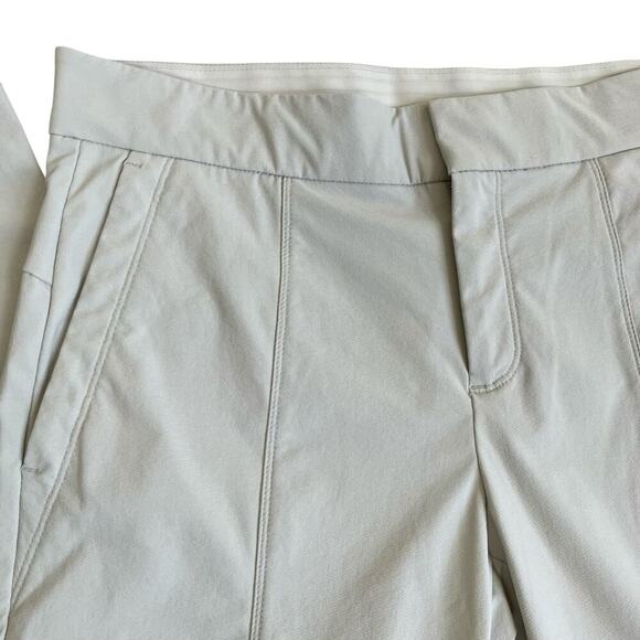 Athleta Sz 6 Wonder Stash Skinny Pants Cream Beige Stretchy Sporty Athleisure - Picture 8 of 16